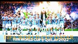 ARGENTINA AND MESSI LIFTS WORLD CUP THROPHY INFRONT OF KYLIAN MBBAPE