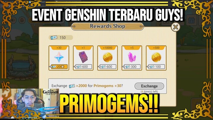 Buruan Event Primogems Lagi! Buat Nambah Gacha Xiao - Genshin Impact : Indonesia