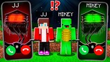 JJ Creepy House Head vs Mikey House Head CALLING at 3:00am to JJ and MIKEY ! - in Minecraft Maizen