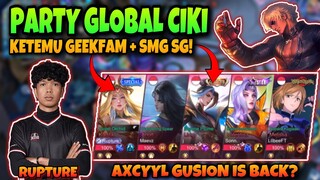 HARDGAME LAWAN GEEKFAM + SMG SG! RUPTURE, MAEVZ & J!! AXCYYL GUSION IS BACK?!