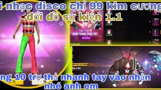 Free fire max| tặng 10 trợ thủ đấu sĩ khỉ và kim cương miễn phí. Đổi đồ miễn phí vĩnh viên sự kiện