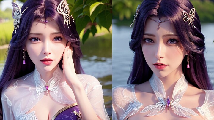 Lukisan AI~Cosplayer Yunxi sangat cantik!