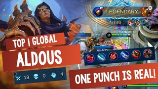 One Punch Is Real! 4300+ Matches Aldous! [ Top 1 Global Aldous] - Mobile Legends