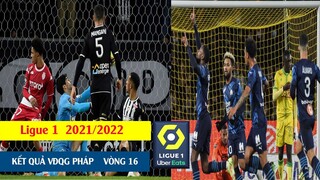 Tin bóng đá kết quả vô địch quốc gia Pháp Ligue 1 Vòng 16, Bảng xếp hạng