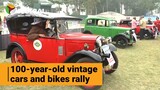 1923 Panther Sloper, 1937 Ariel Red Hunter, 1957 Lambretta in Kolkata vintage car rally