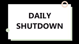 08_14- DAILY SHUTDOWN (VCM)