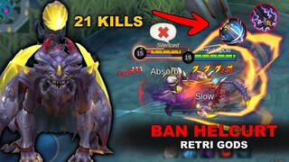 21 KILLS COMEBACK | HELCURT TOP 1 GLOBAL BUILD | MLBB