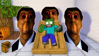 Monster School : HORROR OBUNGA & CURSE FACE FUNNY CHALLENGE - Minecraft Animation