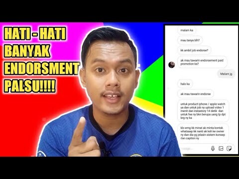 MENGENAL CIRI-CIRI ENDORSMENT ASLI ATAU PALSU!!