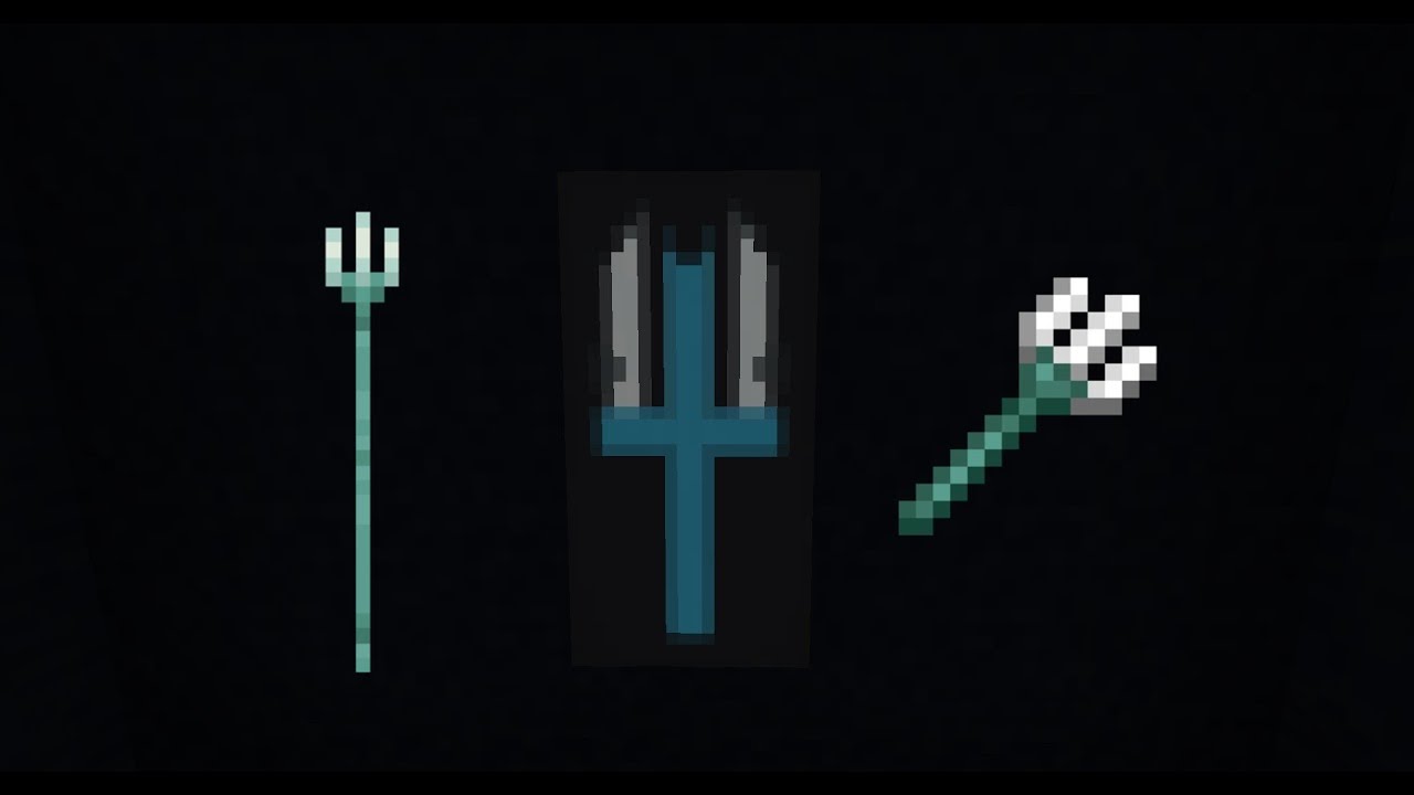 How To Make A Trident In Minecraft Banner Bilibili