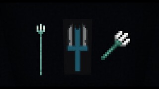 How to make a Trident in Minecraft! (Banner)