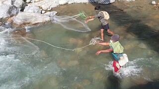 cast net fishing in Nepal | himalayan trout fishing | asala fishing |