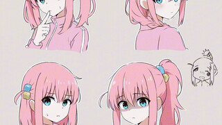 Pochi with different hairstyles is also cute