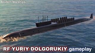 Modern Warships: RF YURIY DOLGORUKIY in action. Online battle gameplay