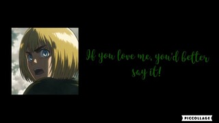 Tell Me What You Want | ASMR | ASOT Armin Arlert x Hanahaki! Listener