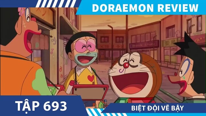 Doraemon  BIỆT ĐỘI VẼ BẬY   ,tóm tắt doraemon  tập  693-56