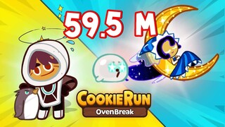 Cookierun OvenBreak 59.5M คุกกี้รสถั่วแดง + คุกกี้แสงจันทร์ feat. แมวน้ำโมจิ