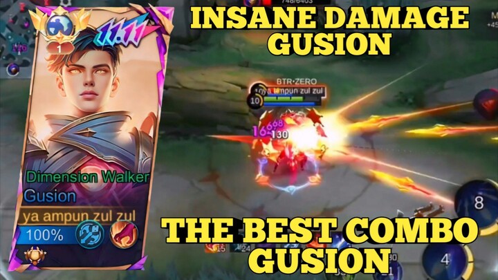 INSANE DAMAGE GUSION, THE BEST COMBO GUSION