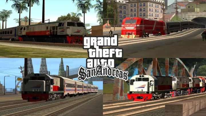  57 Collection Mod Gta San Andreas Kereta Api Indonesia  Best HD