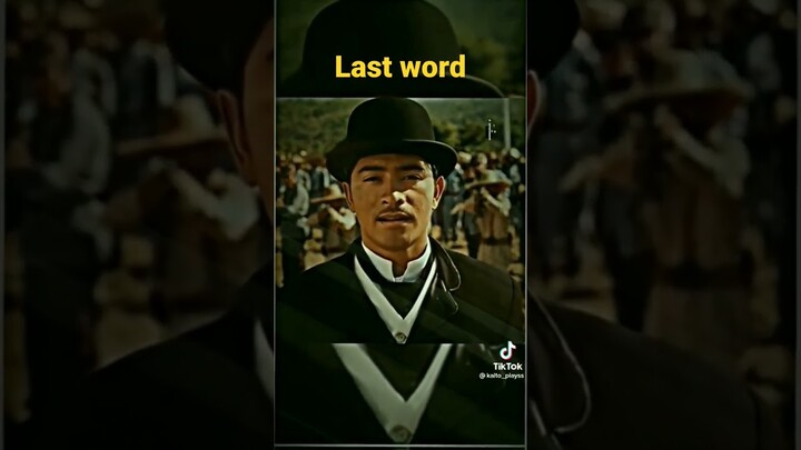 #Jose rizal last word...