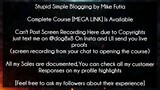 Stupid Simple Blogging by Mike Futia Course Download