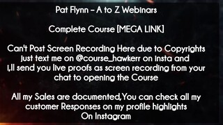 Pat Flynn course  - A to Z Webinars download