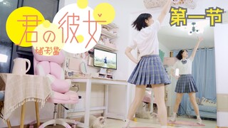 【柚子酱】你的女友七河版宅舞教程|零基础|洪荒保姆级|第一节
