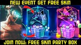 NEW EVENT FREE SKIN PARTY BOX JOIN NOW || MOBILE LEGENDS BANG BANG