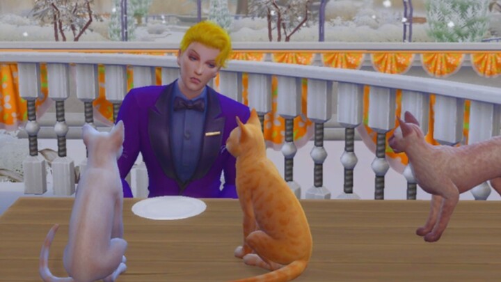 [The Sims 4] Cats like Kira Yoshikage (There are kittens at home, come and pet them)