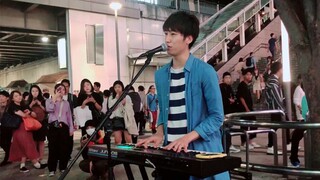 [Musik]Cover <Sparkle> RADWIMPS di jalan|<Your Name>