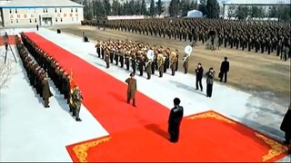 Estimado camarada Kim Jong Un visita Escola Geral de Oficiais Kang Kon