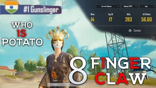 WHO IS P4TATO? A PLAYER WITH 56 KD | 8 FINGER CLAW | PUBG MOBILE | POCO PHONE F1