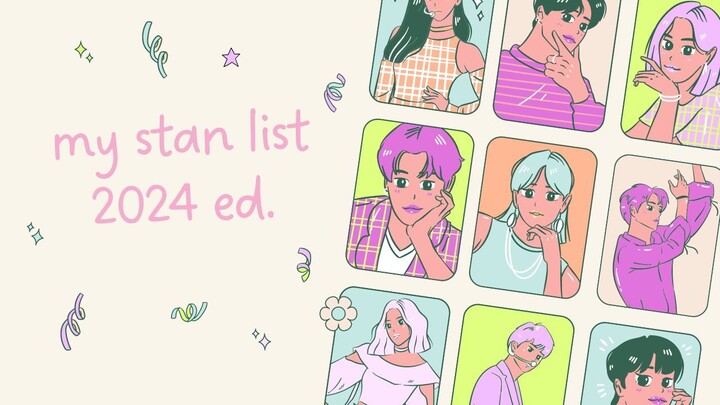 my idol group stan list (2024 ed.)