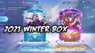 New Event Winter Box || Garunteed Special Skin in First Draw || Mobile Legends Party Box || MLBB