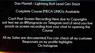 Dan Martell Course Lightning Bolt Lead Gen Stack Download