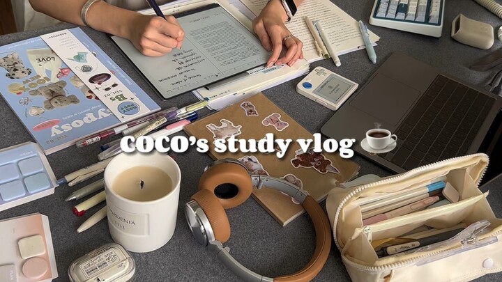 study vlog丨6:30早起学习 雨天学习的松弛感让我放慢了学习的脚步