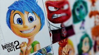 Drawing Emotions as Demon Slayer ( Inside Out 2 X Anime )