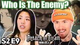 Who Is The Enemy? 🧐 | Attack on Titan Reaction S2 Ep 9
