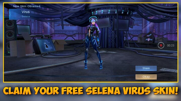 EASY TRICKS TO CLAIM SELENA VIRUS SKIN FOR FREE ON MOBILE LEGENDS