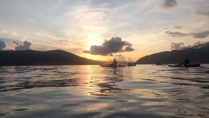 Sunset on SUP in Tivat