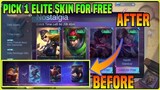 Free Elite Skin Nostalgia Event New Reward Skin | No More Chou, WanWan & etc | MLBB