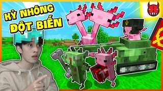 Minecraft Nhưng Kỳ Nhông Axolotl bị đột biến