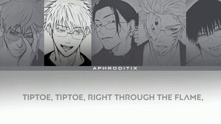 [เพลงต้นฉบับ AI] Nanami, Gojo, Geto, Sukuna & Toji - TIPTOE (Han,RomEngLyrics)