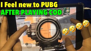 FEELING NEW TO PUBG AFTER PLAYING COD MOBILE | PUBG MOBILE | IPAD MINI 5