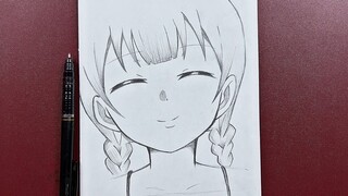 Easy to draw | how to draw cute anime girl