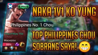 NAKA 1V1 KO YUNG TOP 1 CHOU PHILIPPINES | 1V1 WITH TOP 1 PHILIPPINES CHOU | MOBILE LEGENDS BANGBANG