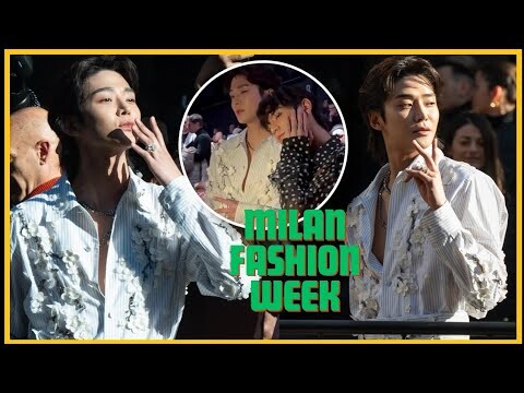 Rowoon at Milan Fashion Week for Dolce and Gabbana