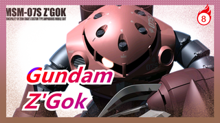 [Gundam Scenes] RG 1/144| Z'Gok| Repainting| Transformation| Scene Making Tutorial_8