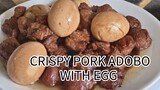 Ilevel up mo yung adobo mo gawin mong CRISPY PORK ADOBO WITH EGG #cooking #recipes #pilipino #yummy