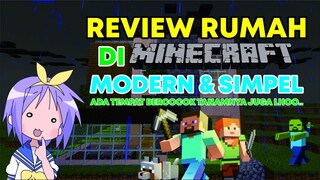 review rumah di minecraft modern & sederhana | Minecraft PE 2022